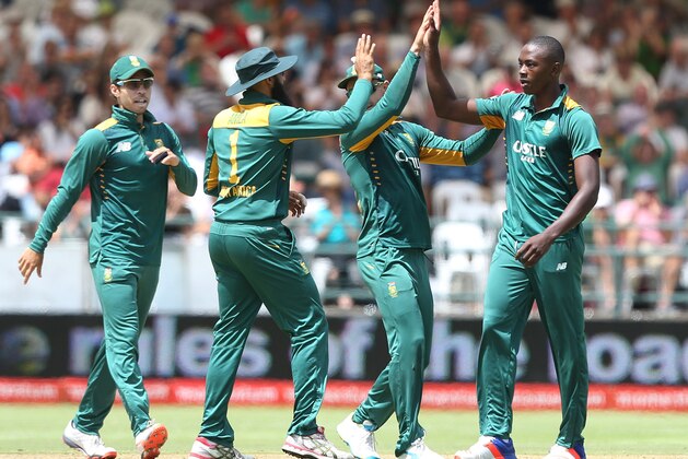 CAPE TOWN, SOUTH AFRICA - FEBRUARY 14: Kagiso Rabada during the 5th Momentum ODI Series match between South Africa and England at PPC Newlands on February 14, 2016 in Cape Town, South Africa. (Photo by Carl Fourie/Gallo Images/Getty Images)