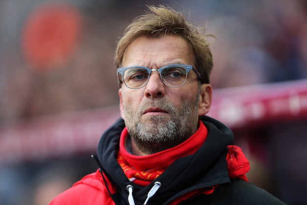 BIRMINGHAM, ENGLAND - FEBRUARY 14 : Jurgen Klopp the head coach / manager of Liverpool during the Barclays Premier League match between Aston Villa and Liverpool at Villa Park on February 14, 2016 in Birmingham, England.  (Photo by James Baylis - AMA/ via Getty Images)
