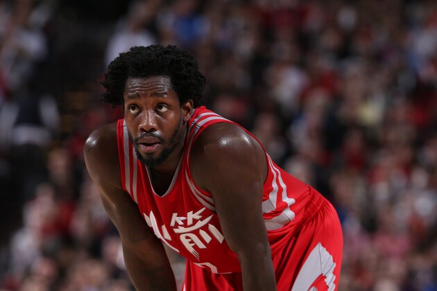PORTLAND, OR - FEBRUARY 10:  Patrick Beverley #2 of the Houston Rockets looks on during the game against the Portland Trail Blazers on February 10, 2016 at the Moda Center in Portland, Oregon. NOTE TO USER: User expressly acknowledges and agrees that, by downloading and or using this Photograph, user is consenting to the terms and conditions of the Getty Images License Agreement. Mandatory Copyright Notice: Copyright 2016 NBAE (Photo by Sam Forencich/NBAE via Getty Images)