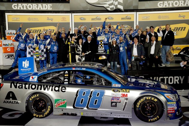DAYTONA BEACH, FL - FEBRUARY 18: Dale Earnhardt Jr., driver of the