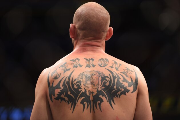 ORLANDO, FL - DECEMBER 19:   Donald Cerrone reacts to his TKO victory from Rafael dos Anjos in their UFC lightweight title bout during the UFC Fight Night event at the Amway Center on December 19, 2015 in Orlando, Florida. (Photo by Jeff Bottari/Zuffa LLC/Zuffa LLC via Getty Images)