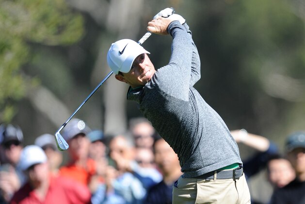 February 19, 2016; Pacific Palisades, CA, USA; Rory McIlroy hits from the fourth hole tee during the second round of the Northern Trust Open golf tournament at Riviera Country Club. Mandatory Credit: Gary A. Vasquez-USA TODAY Sports February 19, 2016; Pacific Palisades, CA, USA; Rory McIlroy hits from the fourth hole tee during the second round of the Northern Trust Open golf tournament at Riviera Country Club. Mandatory Credit: Gary A. Vasquez-USA TODAY Sports