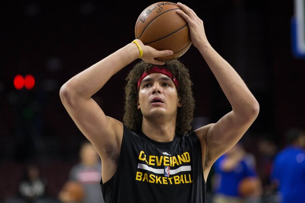Nov 2, 2015; Philadelphia, PA, USA; Cleveland Cavaliers forward Anderson Varejao (17) before action against the Philadelphia 76ers at Wells Fargo Center. Mandatory Credit: Bill Streicher-USA TODAY Sports