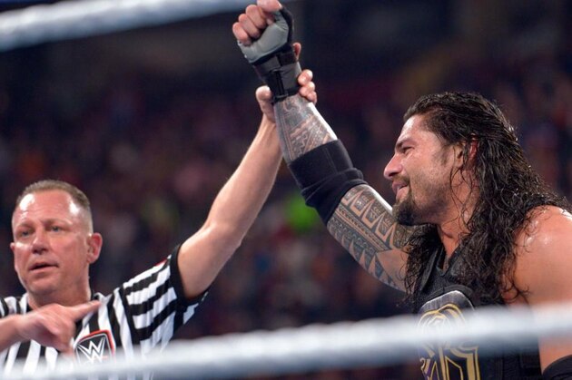 Roman Reigns punched his ticket to the main event of WrestleMania 32 at WWE Fastlane.