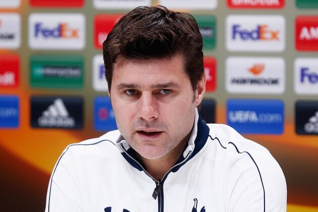 ENFIELD, ENGLAND - FEBRUARY 24:  Mauricio Pochettino manager of Tottenham Hotspur speaks during a Tottenham Hotspur press conference ahead of their UEFA Europa League round of 32 second leg match against Fiorentina at the Tottenham Hotspur Training Centre on February 24, 2016 in Enfield, England.  (Photo by Julian Finney/Getty Images)
