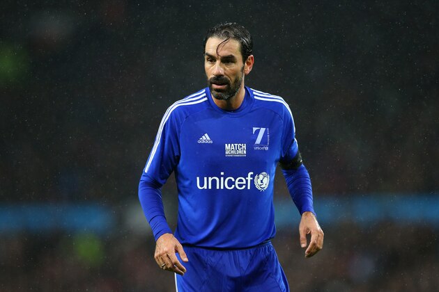MANCHESTER, ENGLAND - NOVEMBER 14:  Former France player Robert Pires of the Rest of the World in action during the David Beckham Match for Children in aid of UNICEF between Great Britain & Ireland and Rest of the World at Old Trafford on November 14, 2015 in Manchester, England.  (Photo by Alex Livesey/Getty Images)