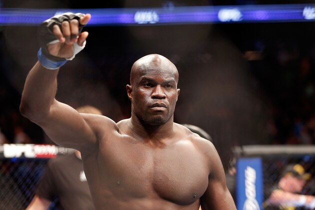 NEWARK, NJ - APRIL 27:   Cheick Kongo enters the Octagon before his heavyweight fight against Roy Nelson during the UFC 159 event at the Prudential Center on April 27, 2013 in Newark, New Jersey.  (Photo by Josh Hedges/Zuffa LLC/Zuffa LLC via Getty Images)