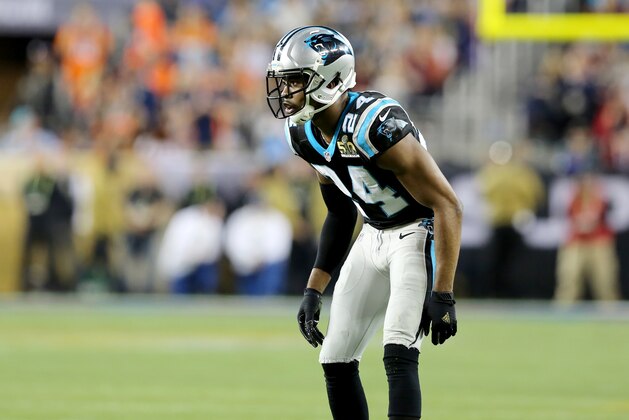 Carolina Panthers’ Josh Norman #24 is seen against the Denver Broncos during the NFL Super Bowl 50 football game Sunday, Feb. 7, 2016, in Santa Clara, Calif.  (AP Photo/Gregory Payan)