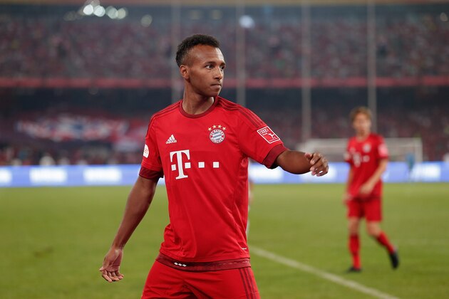 BEIJING, CHINA - JULY 18:  Julian Green of FC Bayern Muenchen gestures during the international friendly match between FC Bayern Muenchen and Valencia FC during the Audi Football Summit Beijing 2015 at National Stadium on July 18, 2015 in Beijing, China.  (Photo by Lintao Zhang/Getty Images)