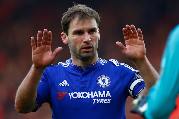 SOUTHAMPTON, ENGLAND - FEBRUARY 27:  Branislav Ivanovic of Chelsea celebrates after the Barclays Premier League match between Southampton and Chelsea at St Mary's Stadium on February 27, 2016 in Southampton, England.  (Photo by Julian Finney/Getty Images)