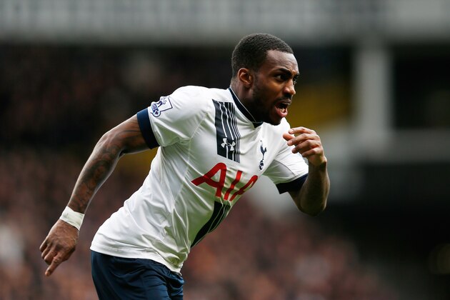 LONDON, ENGLAND - FEBRUARY 28: Danny Rose of Tottenham Hotspur celebrates scoring his team's second goal during the Barclays Premier League match between Tottenham Hotspur and Swansea City at White Hart Lane on February 28, 2016 in London, England.  (Photo by Dean Mouhtaropoulos/Getty Images)
