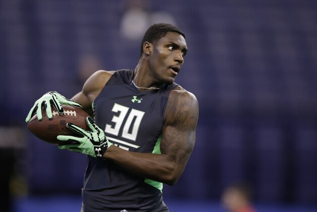 Tennessee receiver Marquez North runs a drill at the NFL football scouting combine on Saturday, Feb. 27, 2016, in Indianapolis. (AP Photo/Darron Cummings) Tennessee receiver Marquez North runs a drill at the NFL football scouting combine on Saturday, Feb. 27, 2016, in Indianapolis. (AP Photo/Darron Cummings)