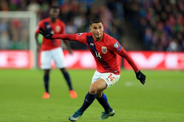 OSLO, NORWAY - OCTOBER 10:  Omar Elabdellaoui of Norway during the UEFA EURO 2016 Qualifying match between Norway and Malta at Ullevaal Stadion on October 10, 2015 in Oslo, Norway. (Photo by Stephen Pond/Getty Images)