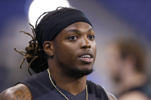 INDIANAPOLIS, IN - FEBRUARY 26: Running back Derrick Henry of Alabama looks on during the 2016 NFL Scouting Combine at Lucas Oil Stadium on February 26, 2016 in Indianapolis, Indiana. (Photo by Joe Robbins/Getty Images) INDIANAPOLIS, IN - FEBRUARY 26: Running back Derrick Henry of Alabama looks on during the 2016 NFL Scouting Combine at Lucas Oil Stadium on February 26, 2016 in Indianapolis, Indiana. (Photo by Joe Robbins/Getty Images)