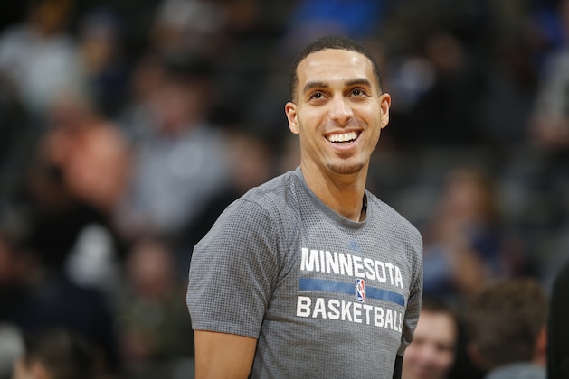 Minnesota Timberwolves guard Kevin Martin (23) in the second half of an NBA basketball game Friday, Dec.11, 2015, in Denver. Denver won 111-108 in overtime. (AP Photo/David Zalubowski)