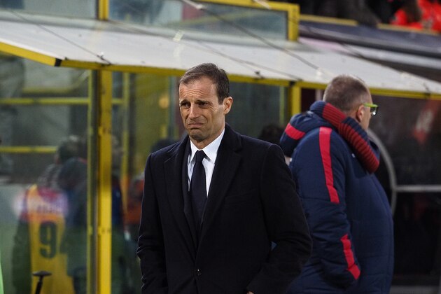 BOLOGNA, ITALY - FEBRUARY 19:  Massimiliano Allegri head coach of Bologna FC looks on before the beginning of the Serie A match between Bologna FC and Juventus FC at Stadio Renato Dall'Ara on February 19, 2016 in Bologna, Italy.  (Photo by Mario Carlini / Iguana Press/Getty Images)