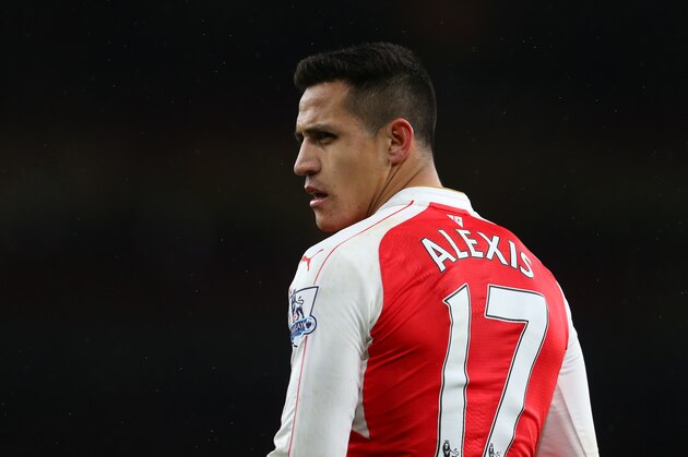 LONDON, ENGLAND - MARCH 02 :  Alexis Sanchez of Arsenal during the Barclays Premier League match between Arsenal and Swansea City at the Emirates Stadium on March 02, 2016 in London, England.  (Photo by Catherine Ivill - AMA/Getty Images)