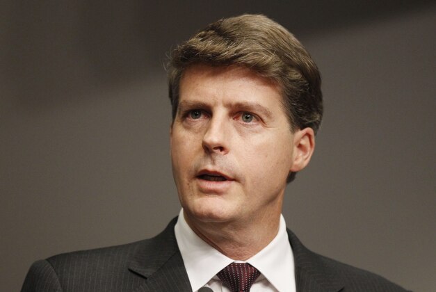 Apr 16, 2014; Hal Steinbrenner speaks at the press conference honoring Nelson Mandela plaque dedication at Yankee Stadium. Mandatory Credit: William Perlman-The Star-Ledger