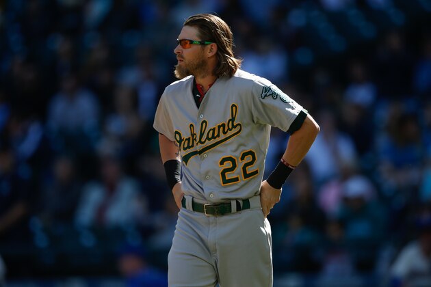 SEATTLE, WA - OCTOBER 04: Josh Reddick #22 of the Oakland Athletics looks on after striking out against the Seattle Mariners at Safeco Field on October 4, 2015 in Seattle, Washington. (Photo by Otto Greule Jr/Getty Images) SEATTLE, WA - OCTOBER 04: Josh Reddick #22 of the Oakland Athletics looks on after striking out against the Seattle Mariners at Safeco Field on October 4, 2015 in Seattle, Washington. (Photo by Otto Greule Jr/Getty Images)
