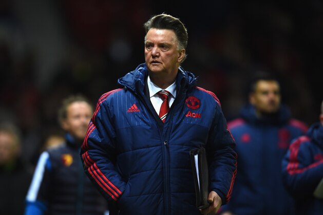MANCHESTER, ENGLAND - MARCH 02:  Louis van Gaal Manager of Manchester United looks on during the Barclays Premier League match between Manchester United and Watford at Old Trafford on March 2, 2016 in Manchester, England.  (Photo by Laurence Griffiths/Getty Images)