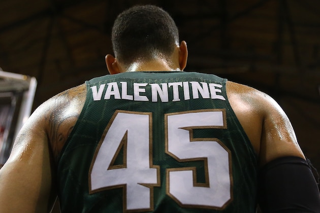 BOSTON, MA - DECEMBER 19: Denzel Valentine #45 of the Michigan State Spartans waits for the ball during a game with the Northeastern Huskies in the first half on December 19, 2015 at the Matthews Arena in Boston, Massachusetts. (Photo by Jim Rogash/Getty Images)