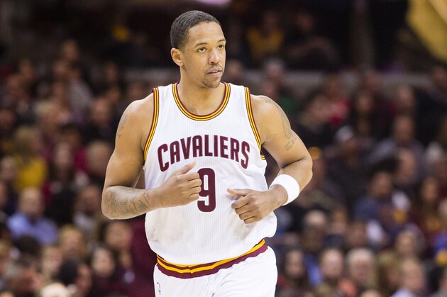 CLEVELAND, OH - FEBRUARY 22: Channing Frye #9 of the Cleveland Cavaliers runs down the court during the first half against the Detroit Pistons at Quicken Loans Arena on February 22, 2016 in Cleveland, Ohio. NOTE TO USER: User expressly acknowledges and agrees that, by downloading and/or using this photograph, user is consenting to the terms and conditions of the Getty Images License Agreement. Mandatory copyright notice. (Photo by Jason Miller/Getty Images)