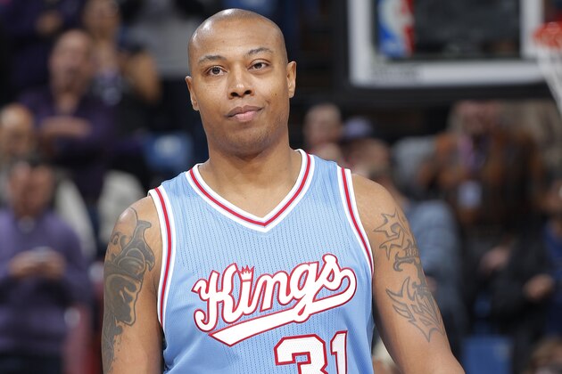 SACRAMENTO, CA - NOVEMBER 13: Caron Butler #31 of the Sacramento Kings looks on during the game against the Brooklyn Nets on November 13, 2015 at Sleep Train Arena in Sacramento, California. NOTE TO USER: User expressly acknowledges and agrees that, by downloading and or using this photograph, User is consenting to the terms and conditions of the Getty Images Agreement. Mandatory Copyright Notice: Copyright 2015 NBAE (Photo by Rocky Widner/NBAE via Getty Images)