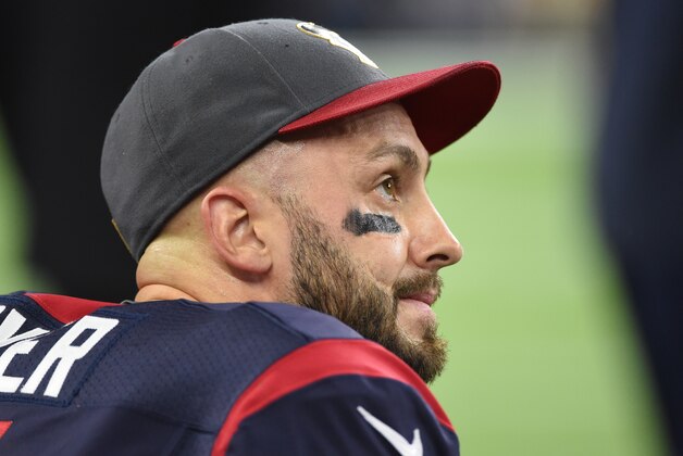 Houston Texans quarterback Brian Hoyer (7) is shown during the second half of an NFL wild-card playoff football game Saturday, Jan. 9, 2016, in Houston. (AP Photo/Eric Christian Smith)