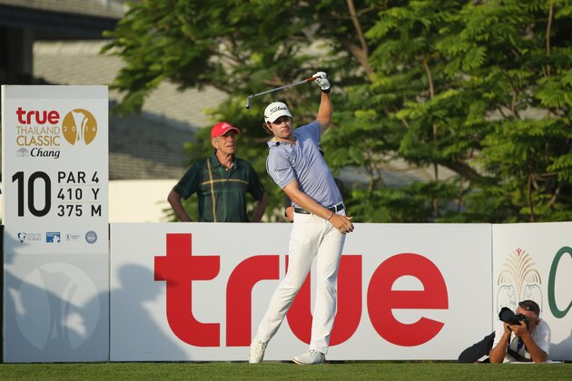 HUA HIN, THAILAND - MARCH 10:  Peter Uihlein of USA in action during the first round of the 2016 True Thailand Classic at Black Mountain Golf Club on March 9, 2016 in Hua Hin, Thailand.  (Photo by Ian Walton/Getty Images)