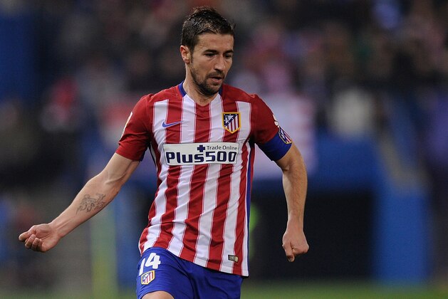 MADRID, SPAIN - JANUARY 27:  Gabi Fernandez of Club Atletico de Madrid in action during the Copa del Rey Quarter Final 2nd Leg match between Club Atletico de Madrid and Celta Vigo at Vicente Calderon Stadium on January 27, 2016 in Madrid, Spain.  (Photo by Denis Doyle/Getty Images)