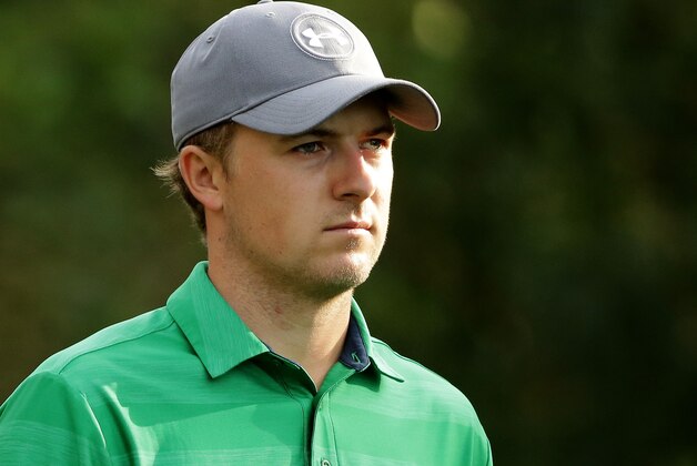 PALM HARBOR, FL - MARCH 10:  Jordan Spieth walks off the 11th tee during the first round of the Valspar Championship at Innisbrook Resort Copperhead Course on March 10, 2016 in Palm Harbor, Florida.  (Photo by Mike Lawrie/Getty Images)