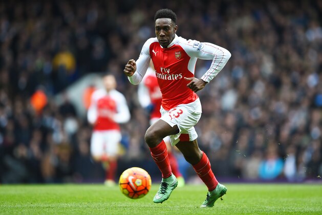 LONDON, ENGLAND - MARCH 05: Danny Welbeck of Arsenal in action during the Barclays Premier League match between Tottenham Hotspur and Arsenal at White Hart Lane on March 5, 2016 in London, England.  (Photo by Shaun Botterill/Getty Images)