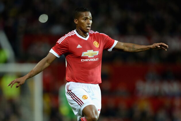MANCHESTER, ENGLAND - SEPTEMBER 23:  Antonio Valencia of Manchester United during the Capital One Cup Third Round match between Manchester United and Ipswich Town at Old Trafford on September 23, 2015 in Manchester, England.  (Photo by Gareth Copley/Getty Images)
