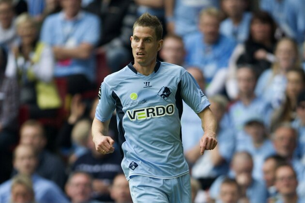 COPENHAGEN, DENMARK - MAY 9:  Jonas Borring of Randers FC in action during the Danish Cup Final between Randers FC and Esbjerg fB held on May 9, 2013 at the Parken Stadium in Copenhagen, Denmark. (Photo by Bjorn Lindgren/EuroFootball/Getty Images)