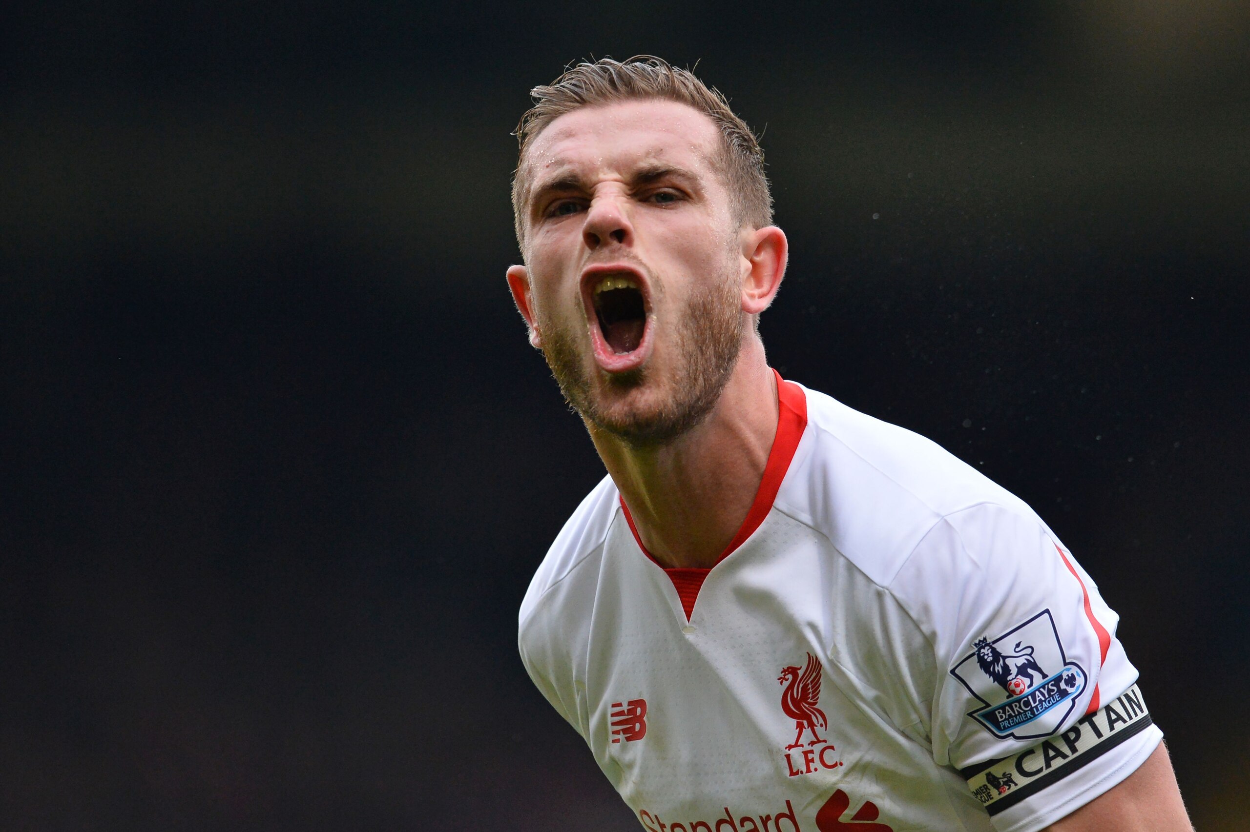 Liverpool's English midfielder Jordan Henderson reacts during the English Premier League football match between Crystal Palace and Liverpool at Selhurst Park in south London on March 6, 2016.
Liverpool won the game 2-1. / AFP / GLYN KIRK / RESTRICTED TO EDITORIAL USE. No use with unauthorized audio, video, data, fixture lists, club/league logos or 'live' services. Online in-match use limited to 75 images, no video emulation. No use in betting, games or single club/league/player publications.  /         (Photo credit should read GLYN KIRK/AFP/Getty Images)