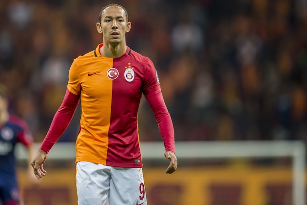 Umut Bulut of Galatasaray during the Turkish Super Lig match between Galatasaray and Mersin Idmanyurdu on September 12, 2015 at the Turk Telekom stadium in Istanbul, Turkey.(Photo by VI Images via Getty Images)