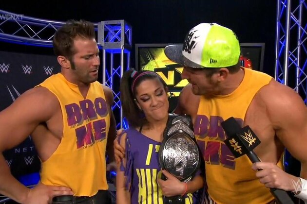 Bayley and The Hype Bros on NXT