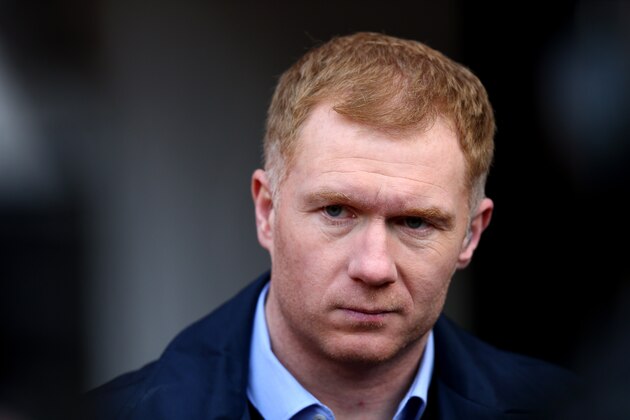 MANCHESTER, ENGLAND - MARCH 13:  Ex Manchester United player Paul Scholes working for BT Sport prior to The Emirates FA Cup Sixth Round match between Manchester United and West Ham United at Old Trafford on March 13, 2016 in Manchester, England.  (Photo by Clive Brunskill/Getty Images)