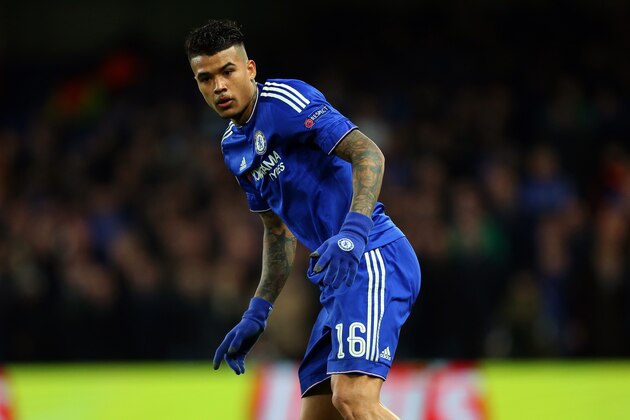 LONDON, ENGLAND - MARCH 09:  Kenedy of Chelsea during the UEFA Champions League match between Chelsea and Paris Saint-Germain at Stamford Bridge on March 9, 2016 in London, United Kingdom.  (Photo by Catherine Ivill - AMA/Getty Images)