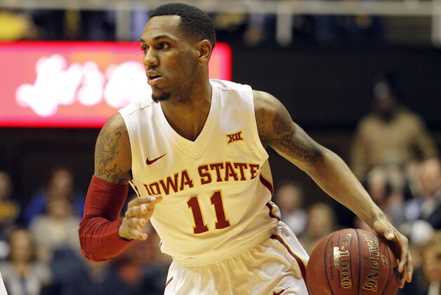MORGANTOWN, WV - FEBRUARY 22:  Monte Morris #11 of the Iowa State Cyclones in action during the game against the West Virginia Mountaineers at the WVU Coliseum on February 22, 2016 in Morgantown, West Virginia.  (Photo by Justin K. Aller/Getty Images)