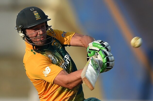 South Africa's AB de Villiers plays a shot during a warm up match against Mumbai XI at the  World T20 cricket tournament at the Brabourne stadium in Mumbai on March 15, 2016. / AFP / INDRANIL MUKHERJEE        (Photo credit should read INDRANIL MUKHERJEE/AFP/Getty Images)
