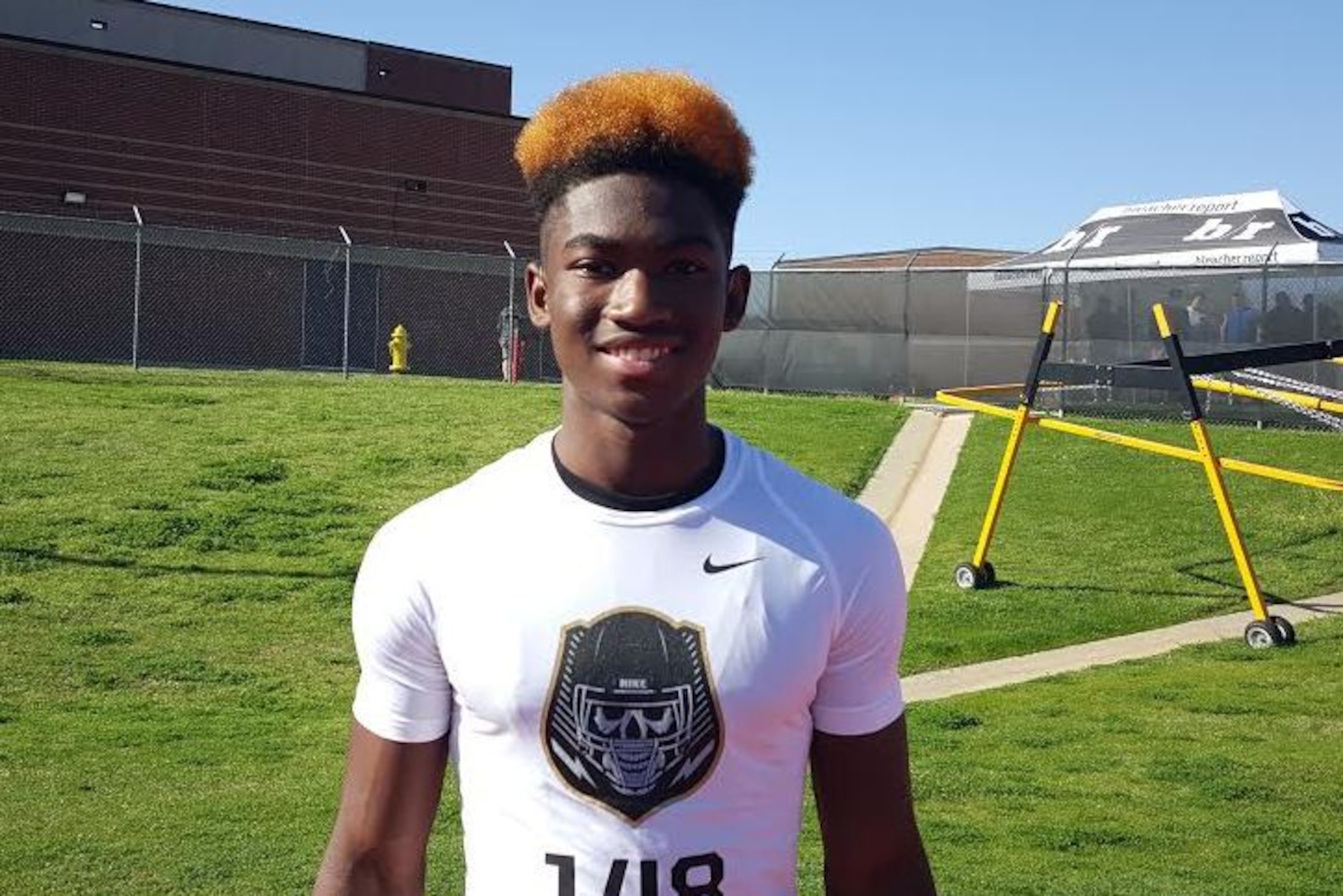 Dallas cornerback Darrion Green announced Wednesday via social media his first offer from Michigan. Green is partially deaf but refuses to let his condition get in the way of his dream of playing college football.