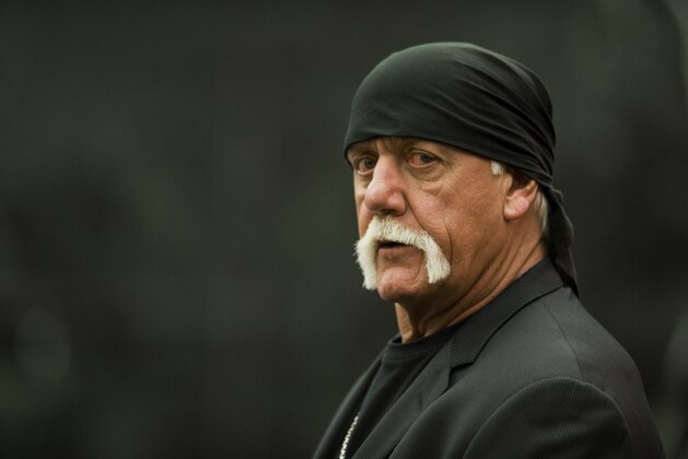 Former professional wrestler Hulk Hogan arrives in the courtroom Wednesday, March 16, 2016, in St. Petersburg, Fla. Hogan, whose given name is Terry Bollea, and his attorneys are suing Gawker Media for $100 million, saying his privacy was violated, and he suffered emotional distress after Gawker posted a sex tape of Hogan and his then-best friend's wife. (AP Photo/Steve Nesius, Pool) NEW YORK POST OUT