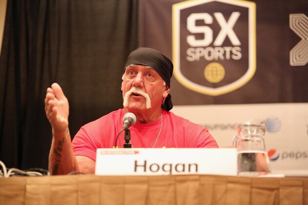 AUSTIN, TX - MARCH 15:  WWE Hall of Famer Hulk Hogan speaks onstage at 'Hit A Home Run With Content Creation And Streaming' during the 2015 SXSW Music, Film + Interactive Festival at Four Seasons Hotel on March 15, 2015 in Austin, Texas.  (Photo by Heather Kennedy/Getty Images for SXSW)