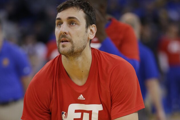 Golden State Warriors' Andrew Bogut (12) during an NBA basketball game against the San Antonio Spurs Monday, Jan. 25, 2016, in Oakland, Calif. (AP Photo/Marcio Jose Sanchez) Golden State Warriors' Andrew Bogut (12) during an NBA basketball game against the San Antonio Spurs Monday, Jan. 25, 2016, in Oakland, Calif. (AP Photo/Marcio Jose Sanchez)