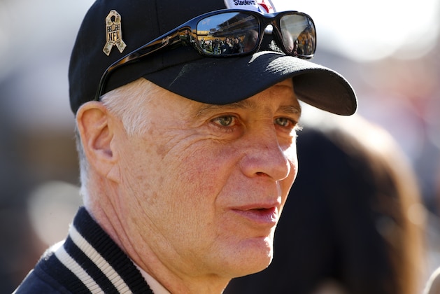 Pittsburgh Steelers president and co-owner Art Rooney II watches warm ups before an NFL football game between the Pittsburgh Steelers and the Cleveland Browns, Sunday, Nov. 15, 2015, in Pittsburgh. (AP Photo/Gene J. Puskar)