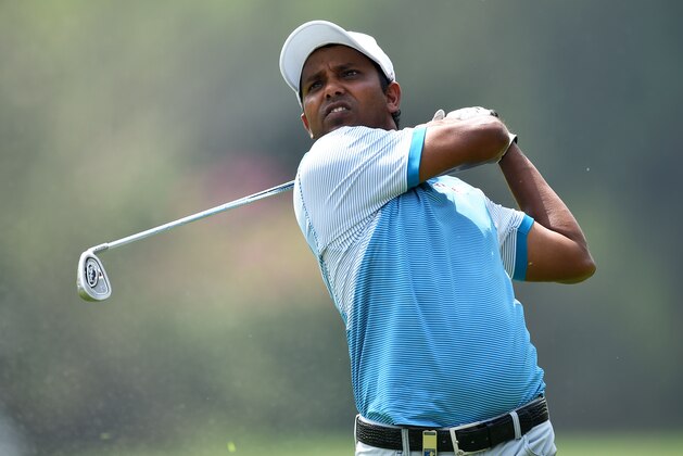 NEW DELHI, INDIA - MARCH 20:  SSP Chawrasia plays a shot during the fourth round of the Hero Indian Open at Delhi Golf Club on March 20, 2016 in New Delhi, India.  (Photo by Stuart Franklin/Getty Images)