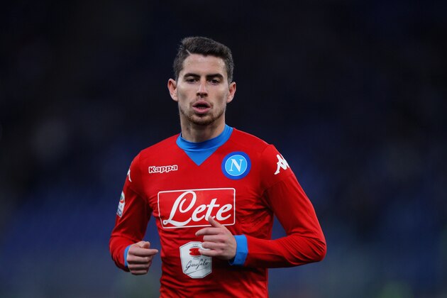 ROME, ITALY - FEBRUARY 03:  Jorge Jorginho of SSC Napoli looks on during the Serie A match between SS Lazio and SSC Napoli at Stadio Olimpico on February 3, 2016 in Rome, Italy.  (Photo by Paolo Bruno/Getty Images)