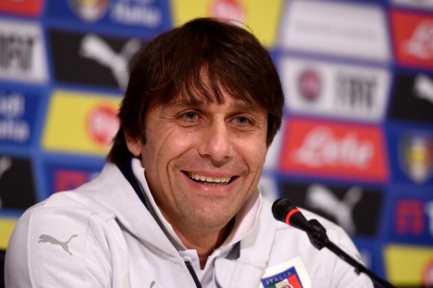 FLORENCE, ITALY - MARCH 21:  Italian national team head coach Antonio Conte speaks to the media during a press conference at the club's training ground at Coverciano on March 21, 2016 in Florence, Italy.  (Photo by Claudio Villa/Getty Images)