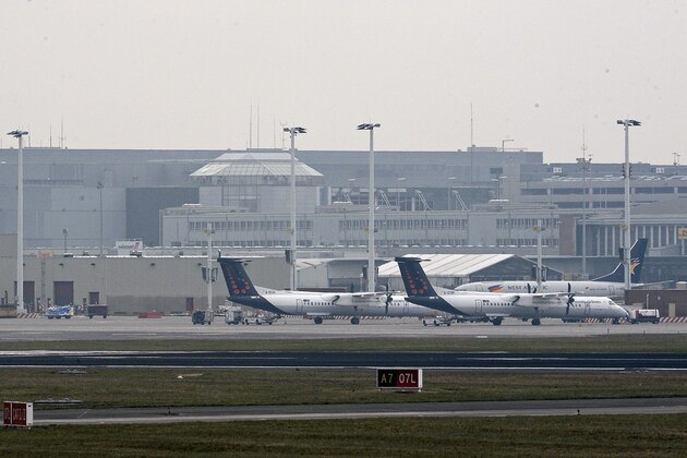 A photo taken on March 22, 2016 shows Brussels Airport, in Zaventem, after two explosions rocked the main hall of the airport.
At least 13 people have been killed after two explosions occured in the departure hall of Brussels Airport. Government sources speak of a terrorist attack. The terrorist threat level has been heightened to four across the country. / AFP / BELGA / DIRK WAEM / Belgium OUT        (Photo credit should read DIRK WAEM/AFP/Getty Images)